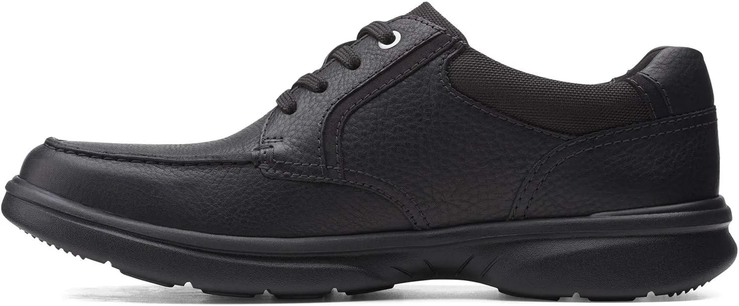 Clarks Mens Bradley Vibe Leather Lifestyle Casual and Fashion Sneakers