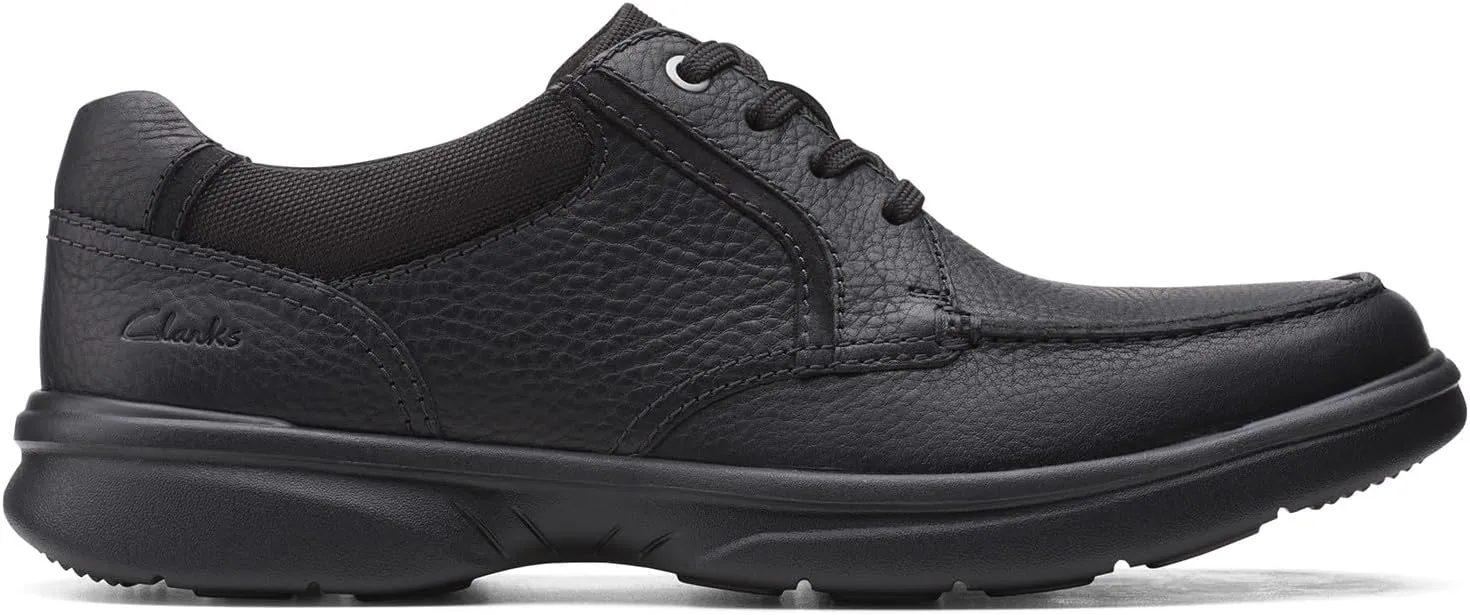 Clarks Mens Bradley Vibe Leather Lifestyle Casual and Fashion Sneakers