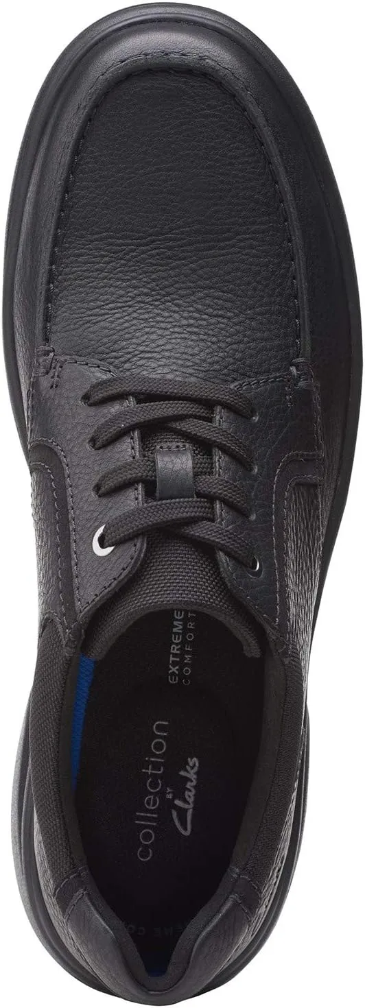 Clarks Mens Bradley Vibe Leather Lifestyle Casual and Fashion Sneakers