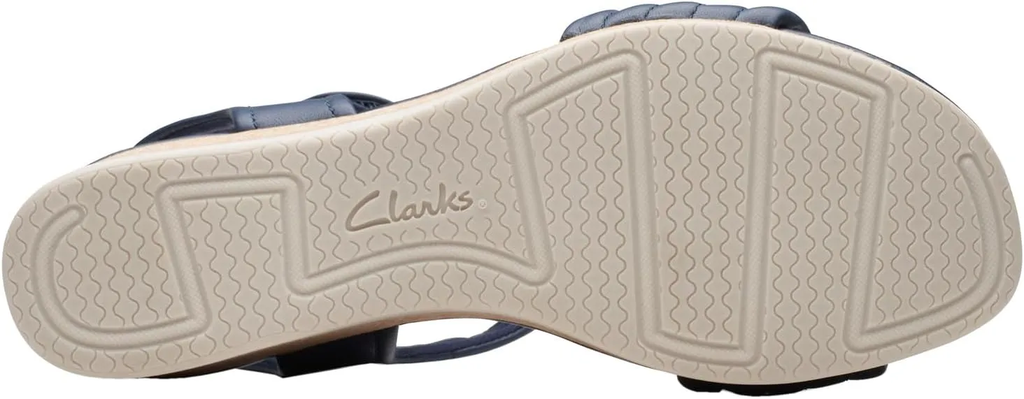 Clarks Womens Chelseah Gem Cork Leather Ankle Strap