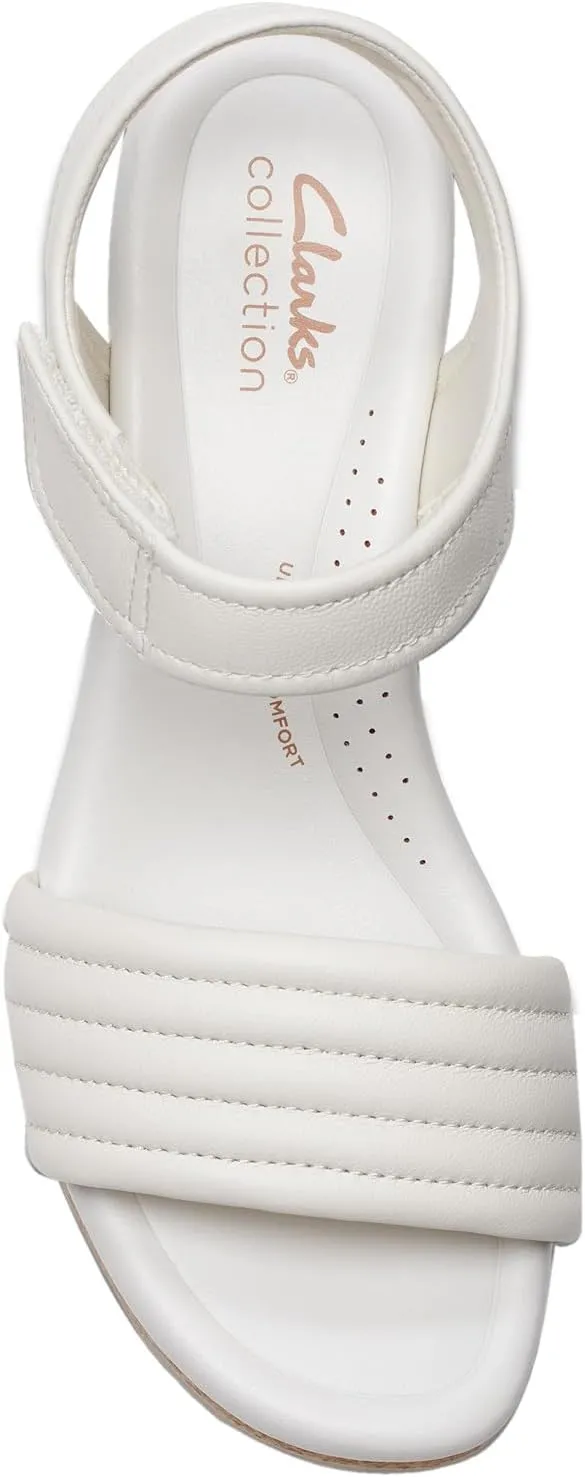 Clarks Womens Chelseah Gem Cork Leather Ankle Strap