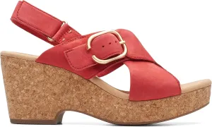 Clarks Womens Cork Slingback Sandals