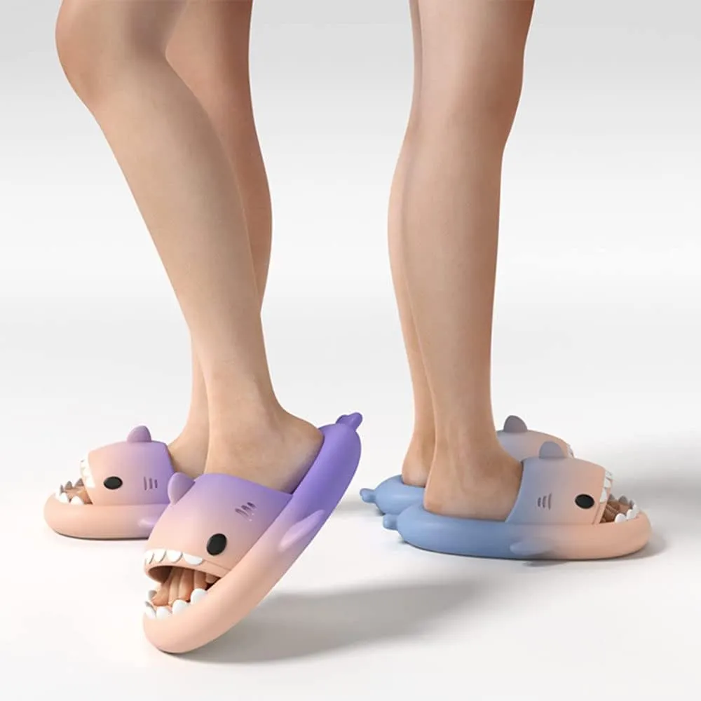 Cloud Shark Slides Kids, Non-Slip Cartoon Shark Flip Flops, Toddler Boys Girls Quick Dry Shower Slippers