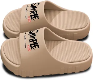 Cloud Slides for Women Men Thick Sole Pillow Slippers Non Slip Shower Bath Platform Foam Sandals for Indoor Outdoor House Pool