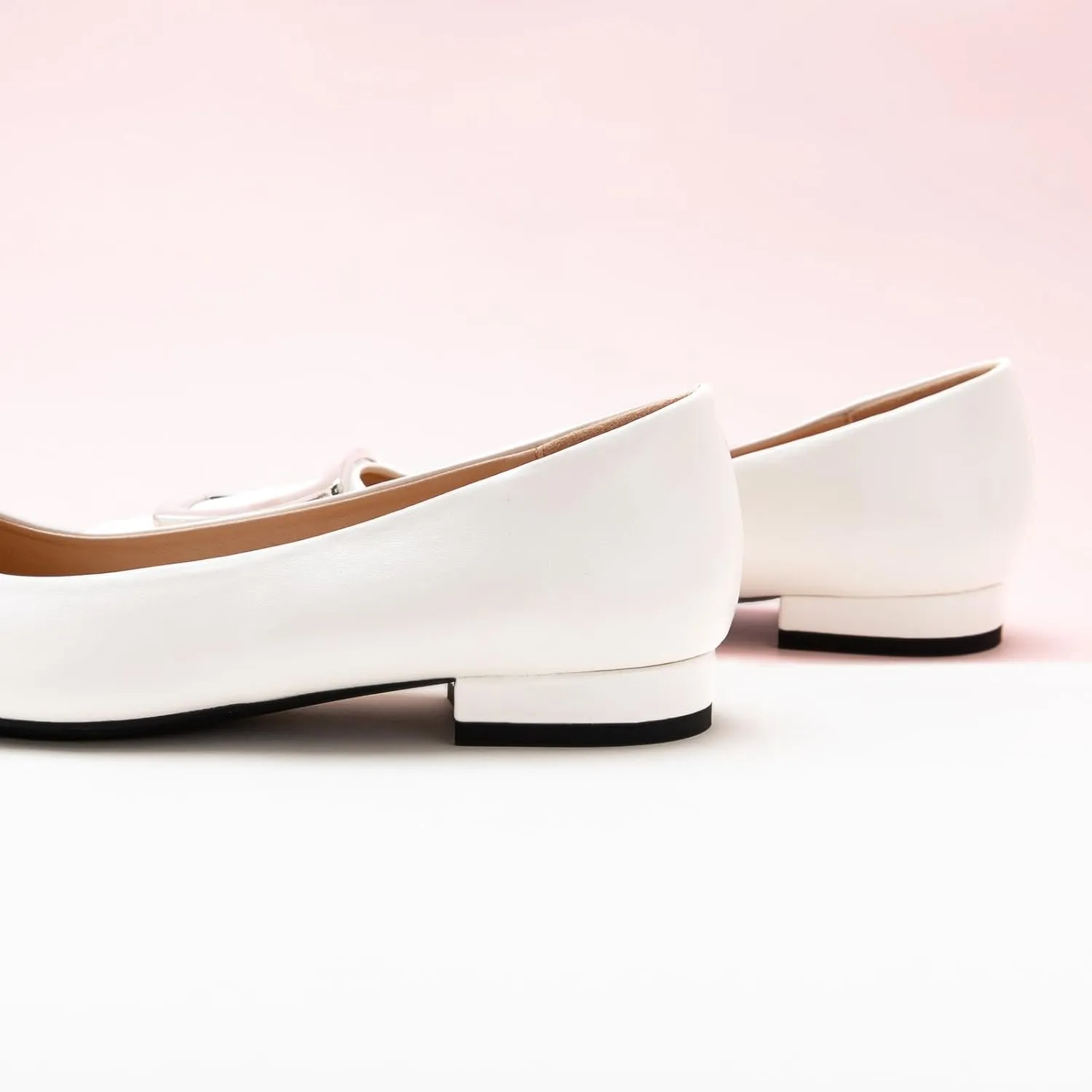 C.Paravano Flats Shoes for Women Pointed Toe Flats Dressy Flats Ballet Flats Shoes Patent Leather Shoes Comfortable Slip On Flat