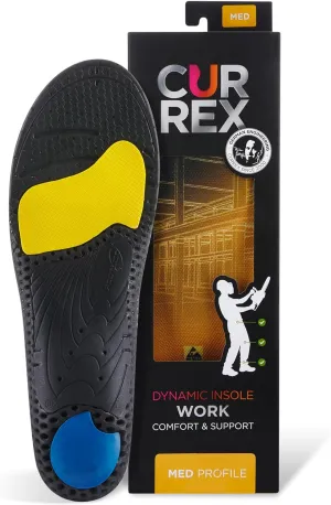 CURREX Work Safety Insoles for Boots & Shoes – Men & Women, Medium Arch, XL