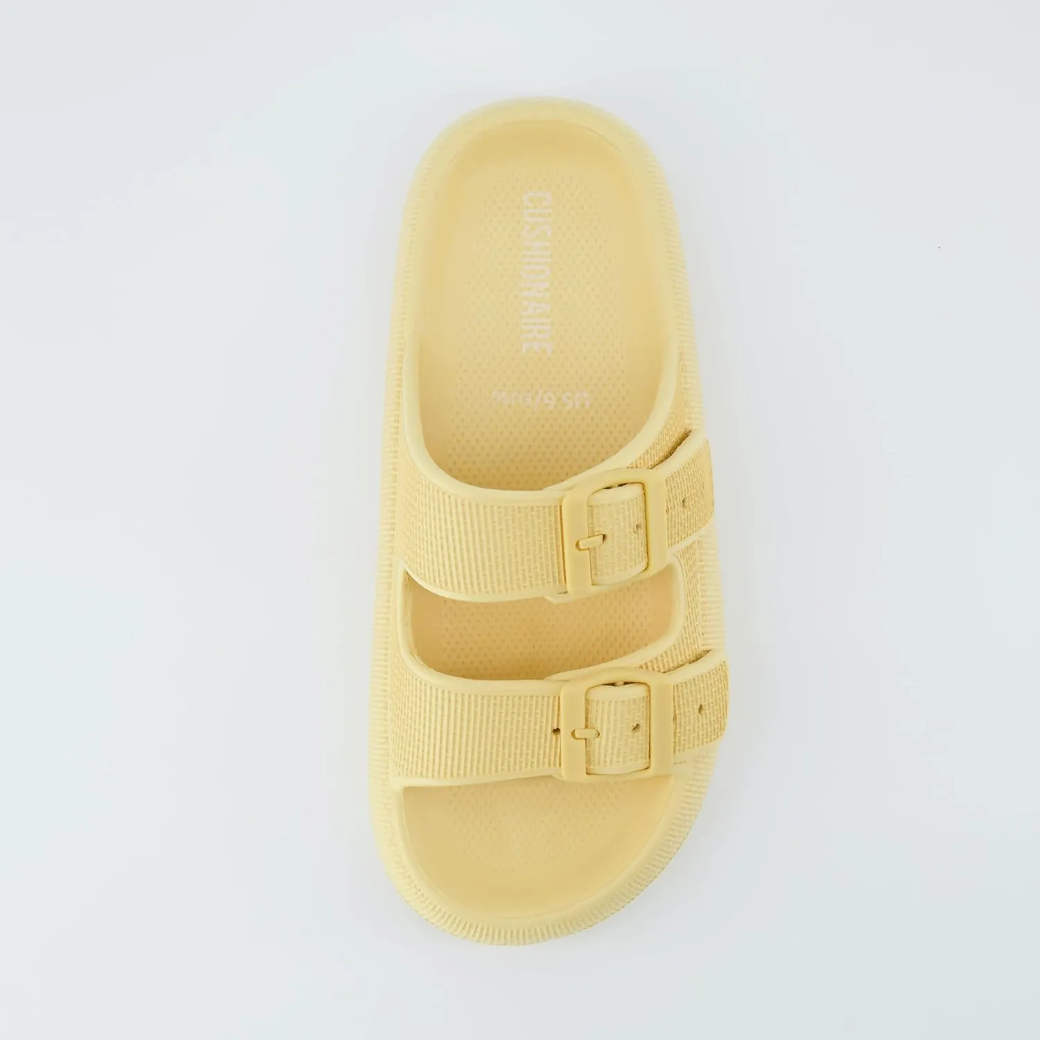 CUSHIONAIRE Women's Fame recovery cloud slide with  Comfort