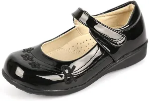DADAWEN Girl's Strap School Uniform Dress Shoe Mary Jane Flat (Toddler/Little Kid/Big Kid)