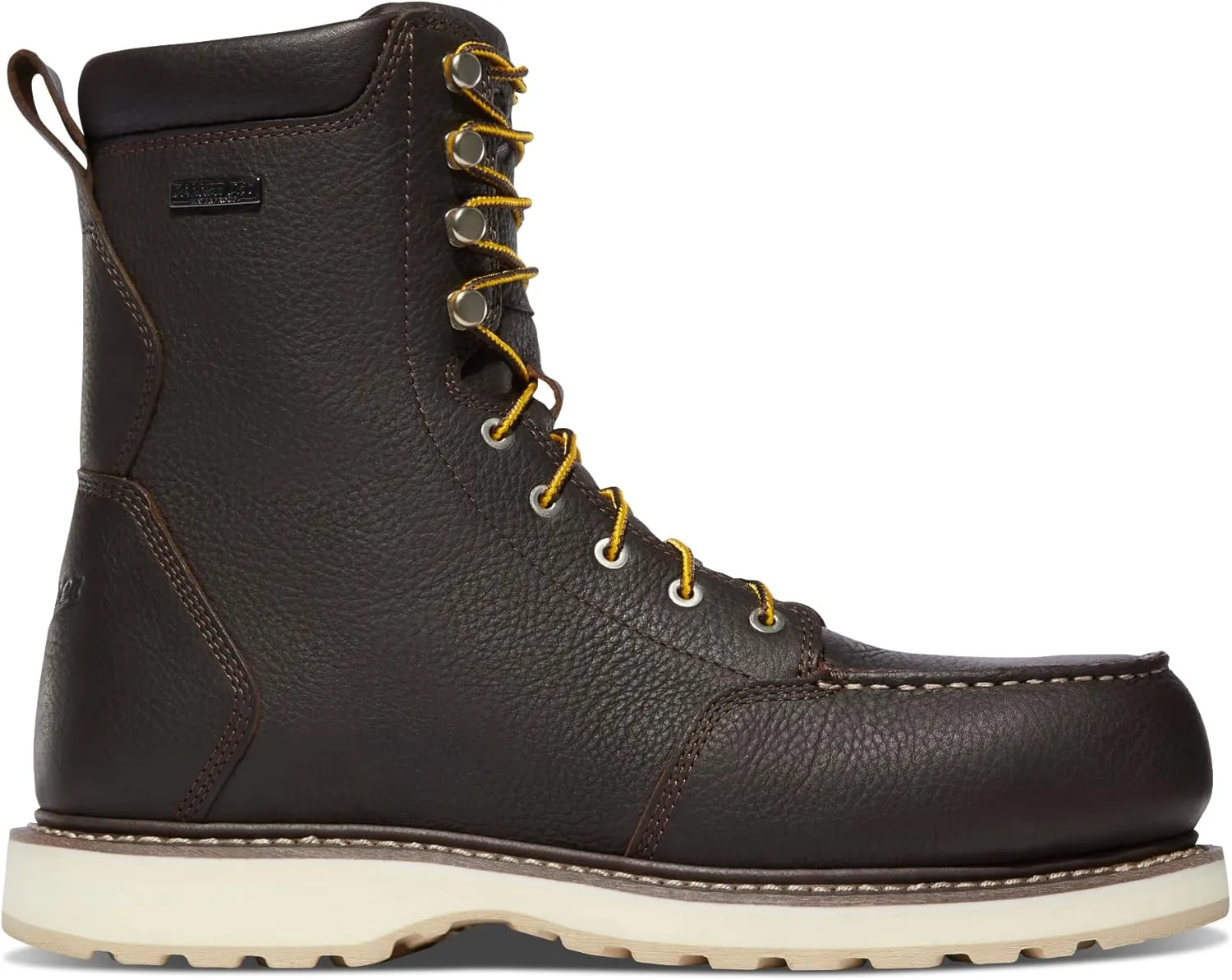Danner Cedar River 8” Waterproof Aluminum Toe Work Boots for Men - Premium Leather with Breathable Danner Dry & Slip-Resistant Outsole, EH Rated