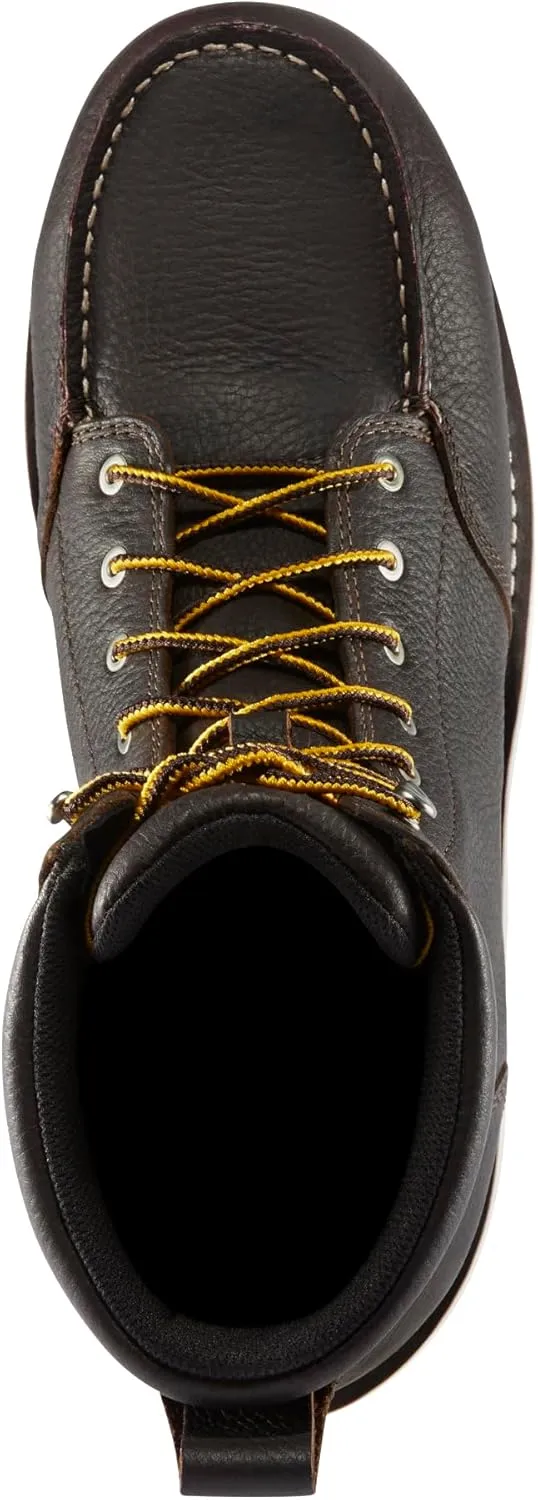 Danner Cedar River 8” Waterproof Aluminum Toe Work Boots for Men - Premium Leather with Breathable Danner Dry & Slip-Resistant Outsole, EH Rated