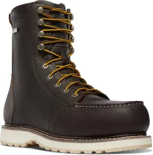 Danner Cedar River 8” Waterproof Aluminum Toe Work Boots for Men - Premium Leather with Breathable Danner Dry & Slip-Resistant Outsole, EH Rated