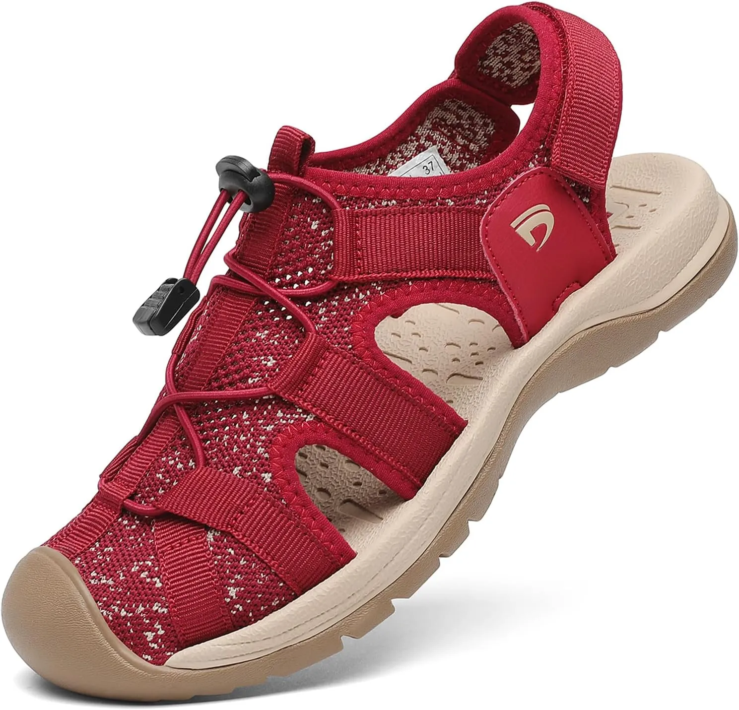 Dannto Women's Sport Sandals Close Toe Mesh Hiking Outdoor Athletic Casual Walking Sandals Water Shoes