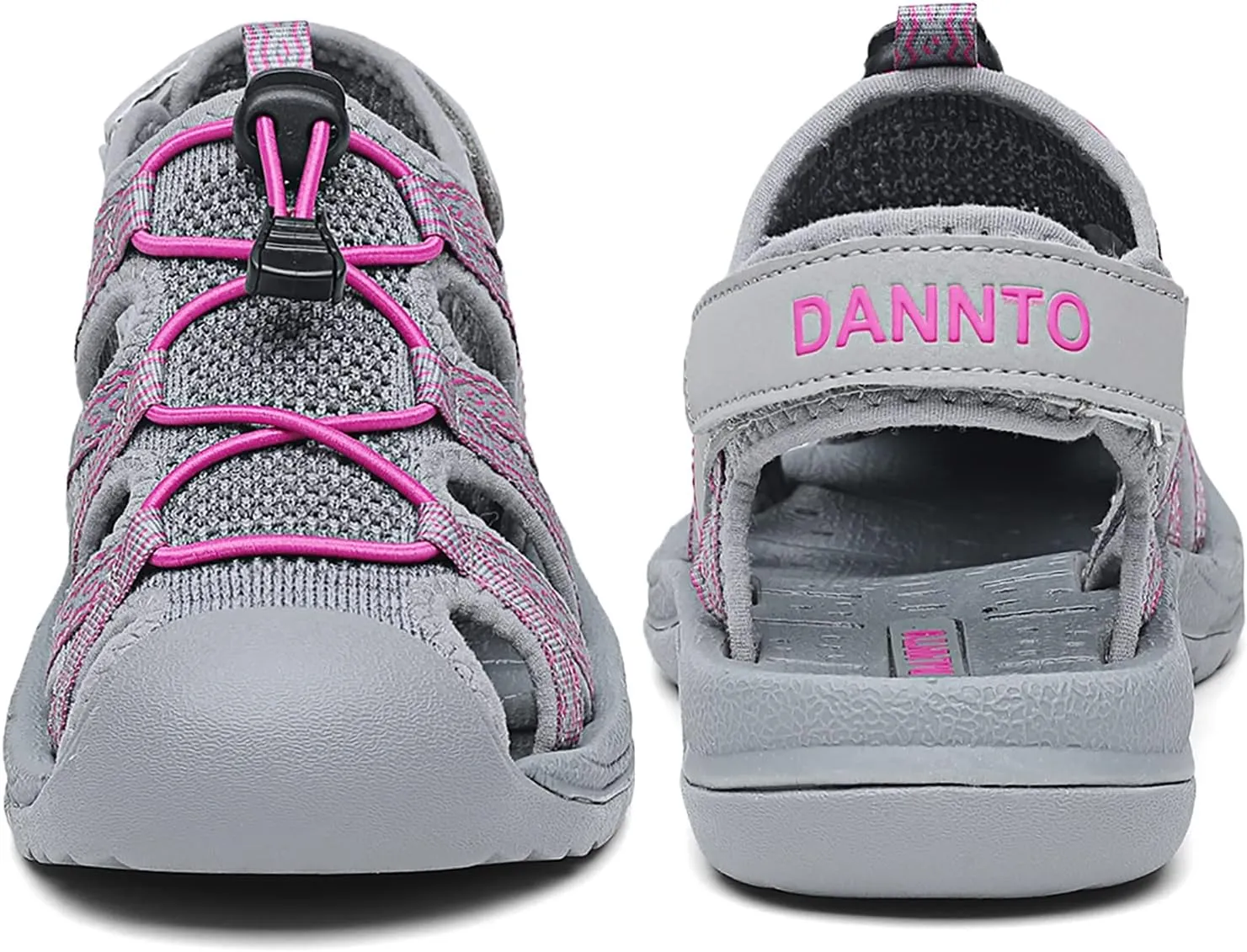 Dannto Women's Sport Sandals Close Toe Mesh Hiking Outdoor Athletic Casual Walking Sandals Water Shoes