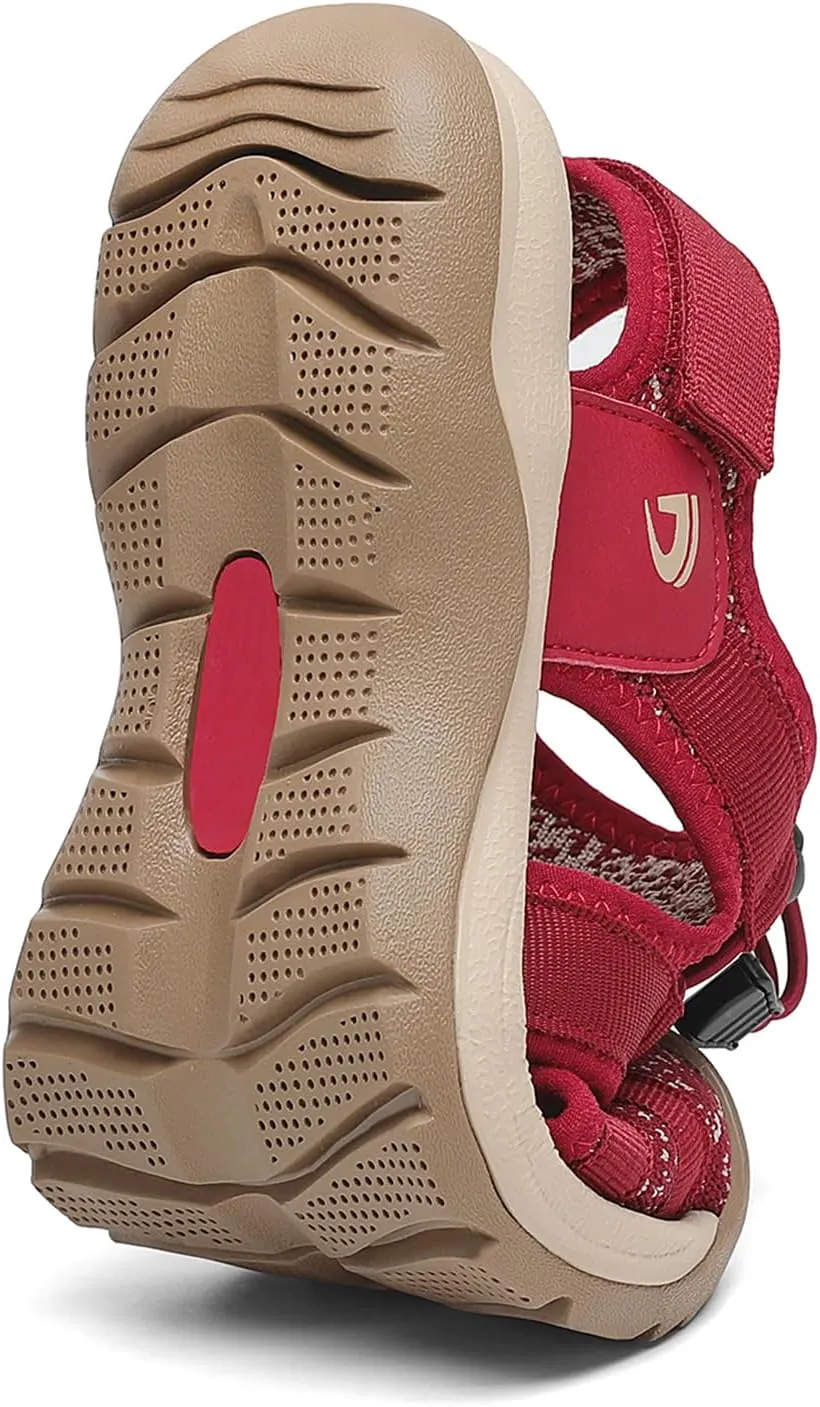 Dannto Women's Sport Sandals Close Toe Mesh Hiking Outdoor Athletic Casual Walking Sandals Water Shoes