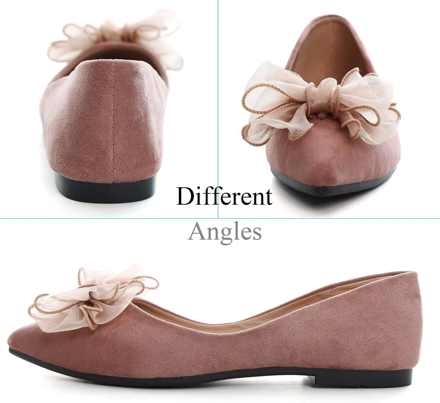 Dear Time Women's Ballet Flats Dress Ballet Shoes Slip on for Office Work Comfortable Shoes