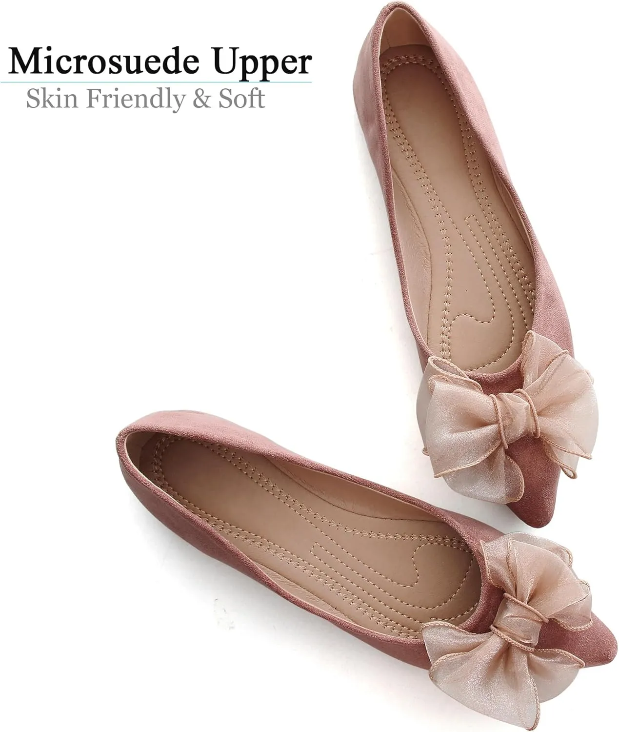 Dear Time Women's Ballet Flats Dress Ballet Shoes Slip on for Office Work Comfortable Shoes
