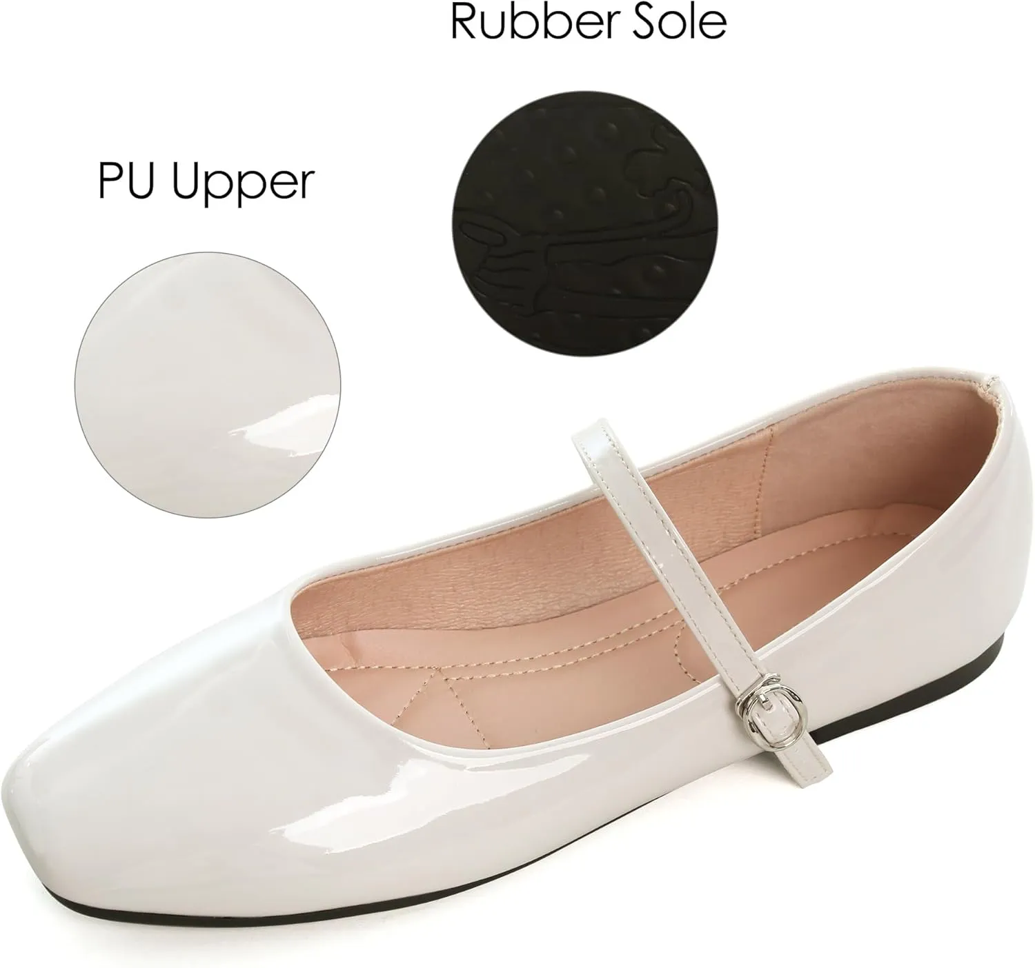Dear Time Women's Flat Mary Jane Shoes Ankle Strap Round Toe Chinese Style Ballet Flats Casual Walking Shoes