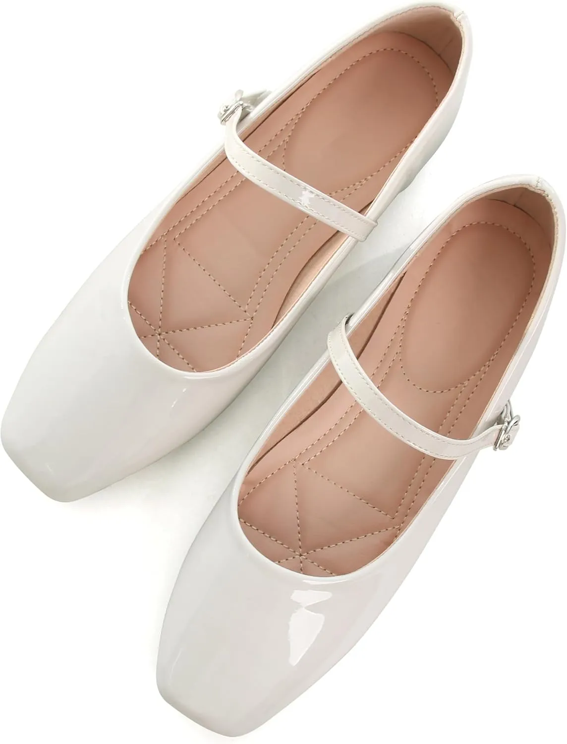 Dear Time Women's Flat Mary Jane Shoes Ankle Strap Round Toe Chinese Style Ballet Flats Casual Walking Shoes