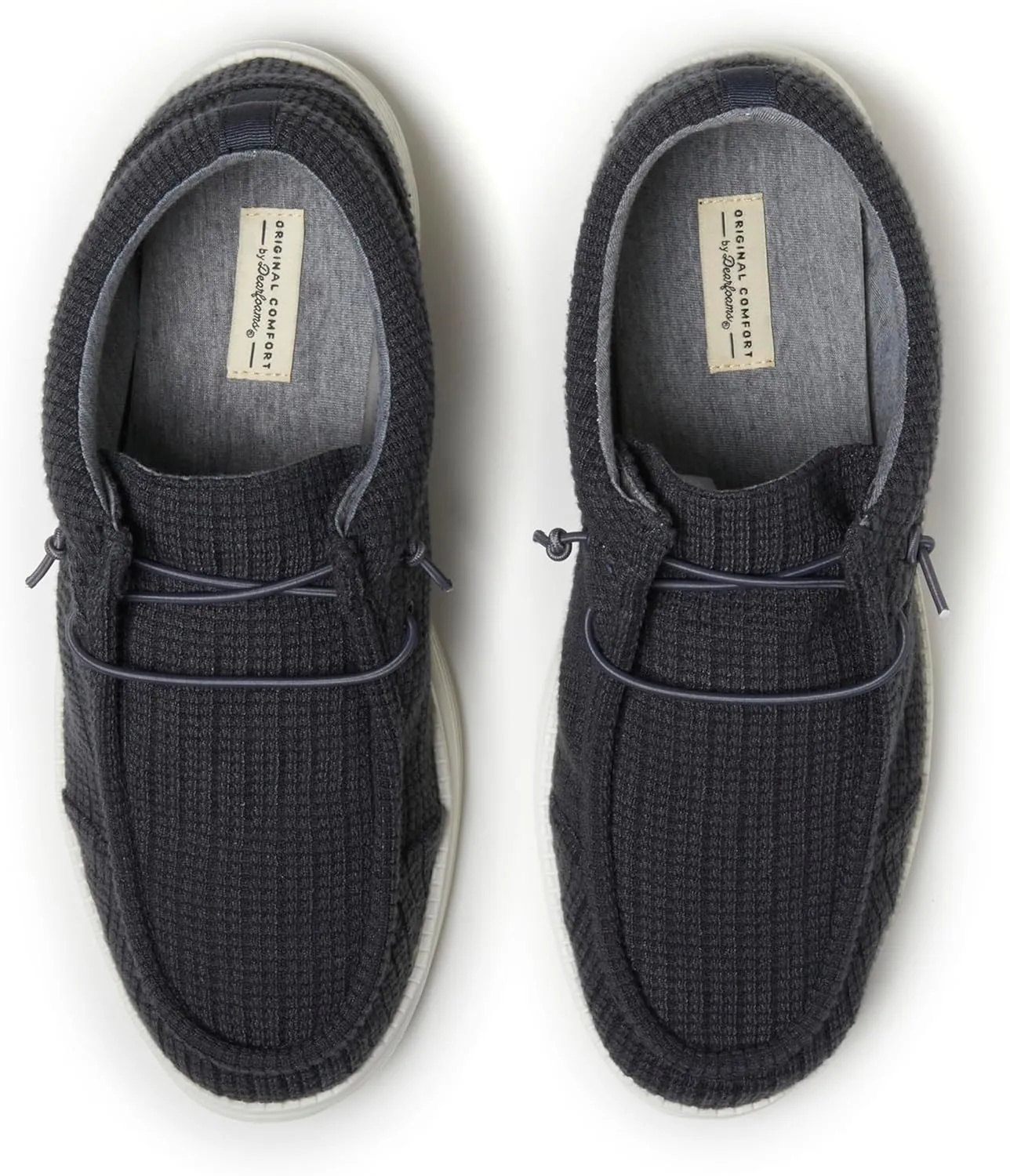Dearfoams Men's Rhett Lightweight Washable Slip on Closed Black Sneaker