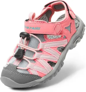 DREAM PAIRS Boys Girls Closed-Toe Outdoor Summer Sport Sandals for Little/Big Kid