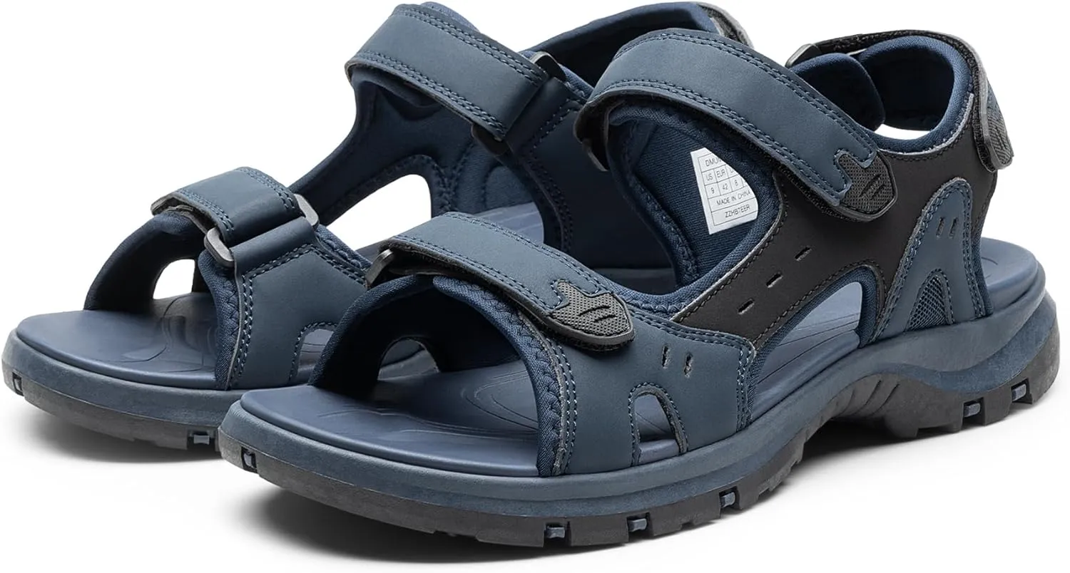DREAM PAIRS Men’s Arch Support Hiking Sandals Sport Outdoor Athletic Comfortable Summer Beach Water Sandals