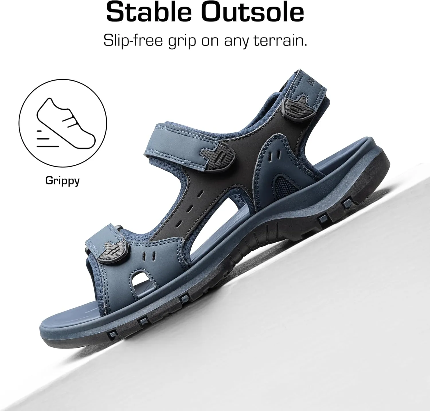 DREAM PAIRS Men’s Arch Support Hiking Sandals Sport Outdoor Athletic Comfortable Summer Beach Water Sandals