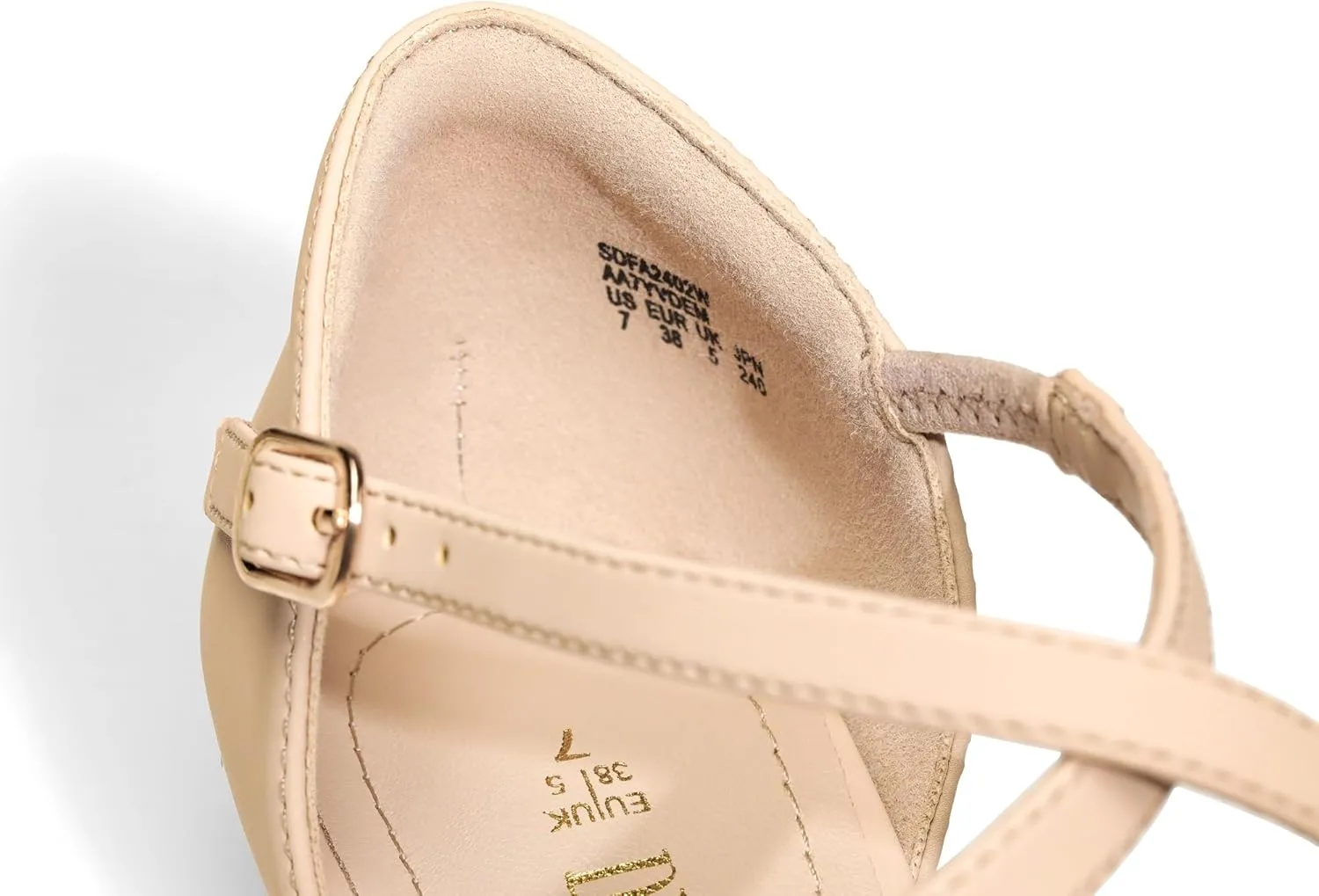 DREAM PAIRS Pointed Toe Low Wedge Heeled Ankle Strap Flats Shoes for Women Dressy Comfortable, Casual Slip-on Dress Shoes for Business Office and Work
