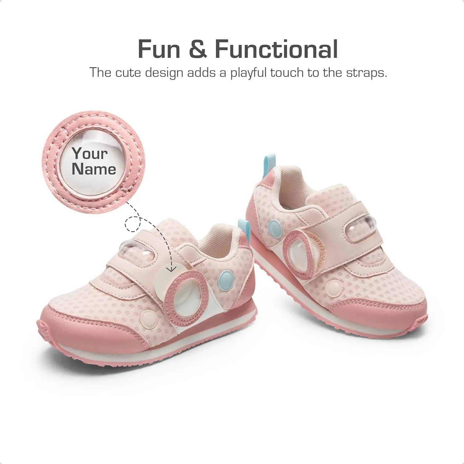 DREAM PAIRS Toddler Shoes Boys Girls Sneakers Kids Tennis Running Shoes Storybook Lightweight Hook and Loop Casual Walking Shoes