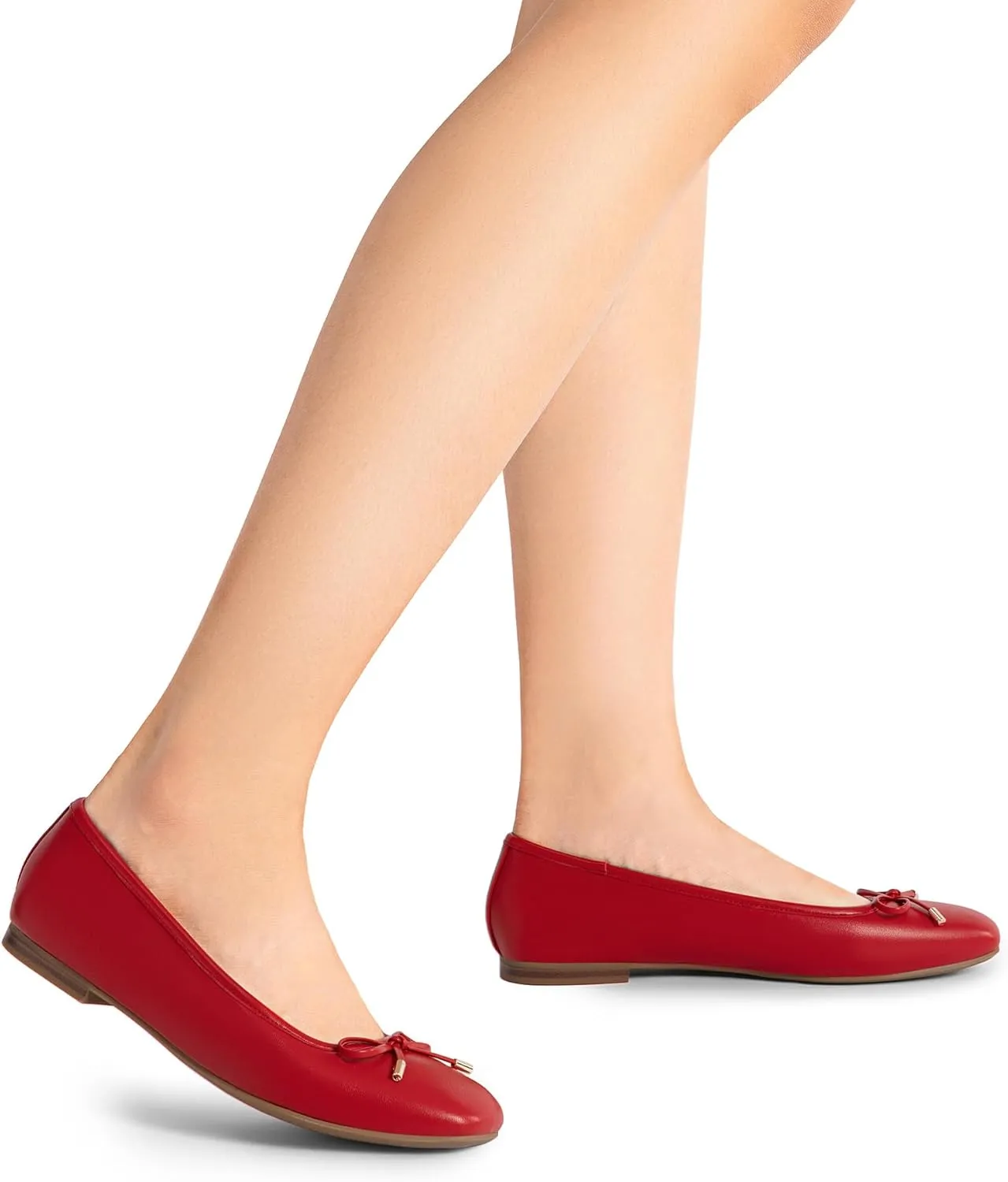 DREAM PAIRS Women's Flats Square Toe Ballet Flats Comfortable Casual Ballerina Flat Dress Shoes with Bow Suitable for Dressy Business Casual Work Office