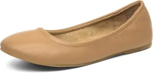 DREAM PAIRS Women's Sole-fina Solid Plain Walking Classic Ballet Flats Shoes