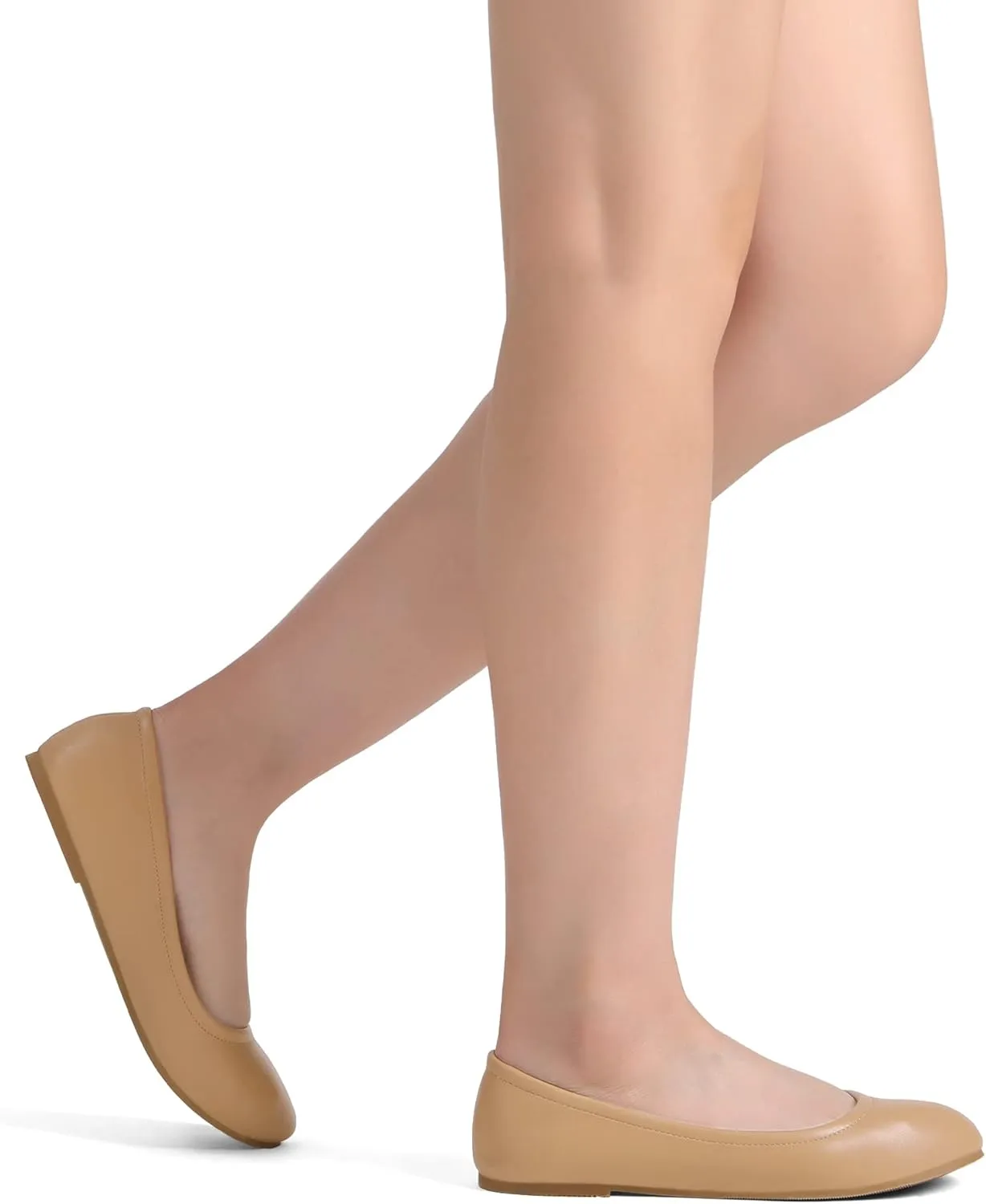 DREAM PAIRS Women's Sole-fina Solid Plain Walking Classic Ballet Flats Shoes