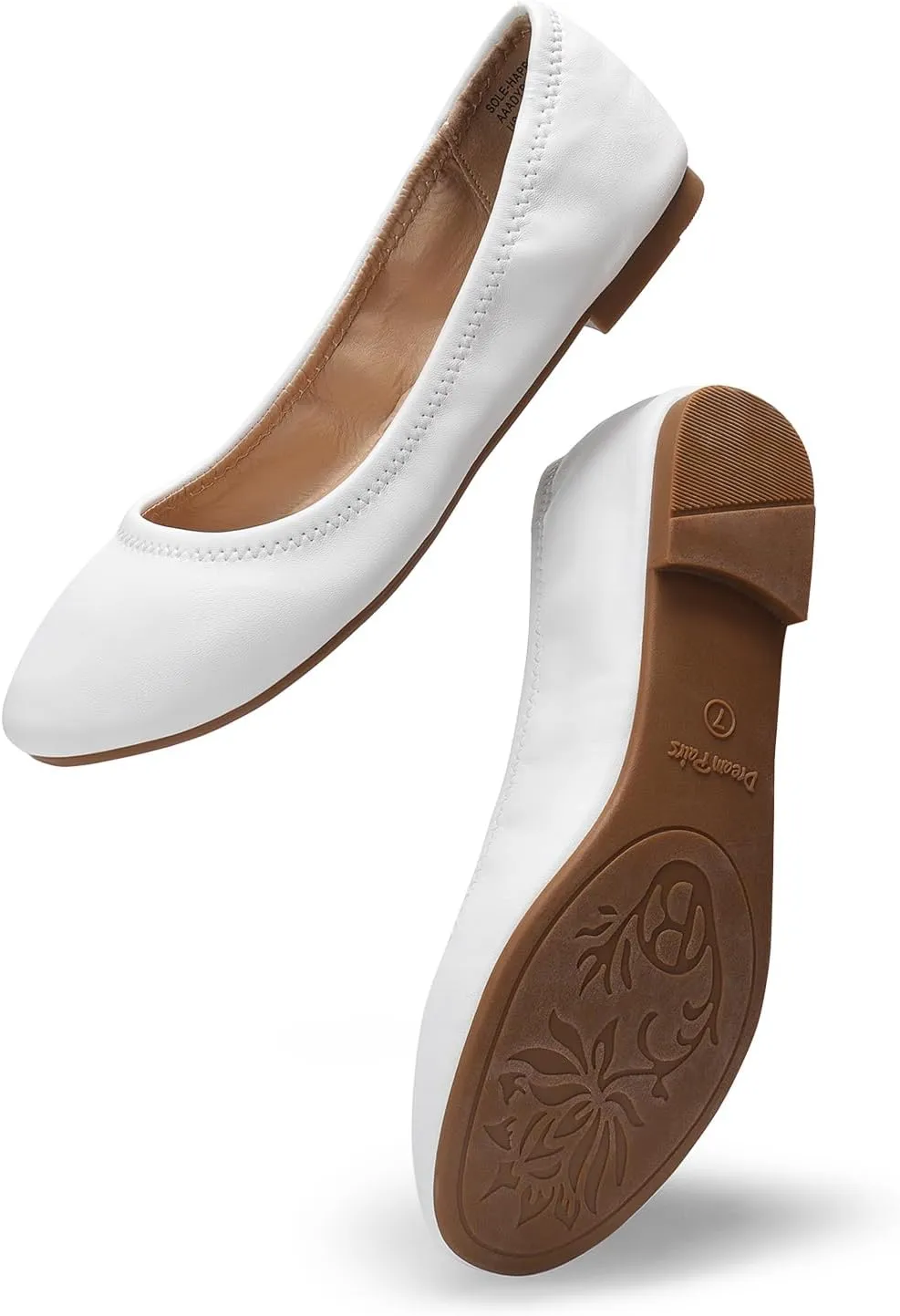 DREAM PAIRS Women's Sole-Happy Ballerina Walking Flats Shoes