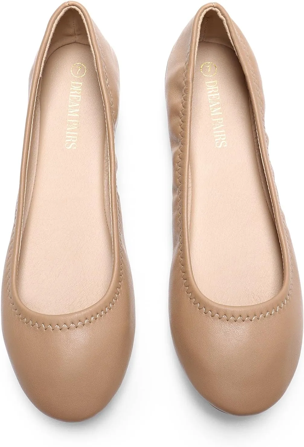 DREAM PAIRS Women's Sole-Happy Ballerina Walking Flats Shoes