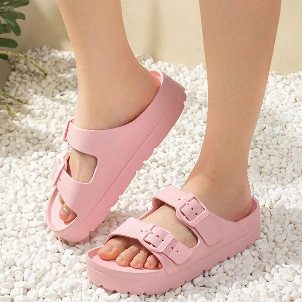 Epsion Summer Stylish Adjustable Slippers for Women House Slides Quick Drying Shower Beach Sandals 2025