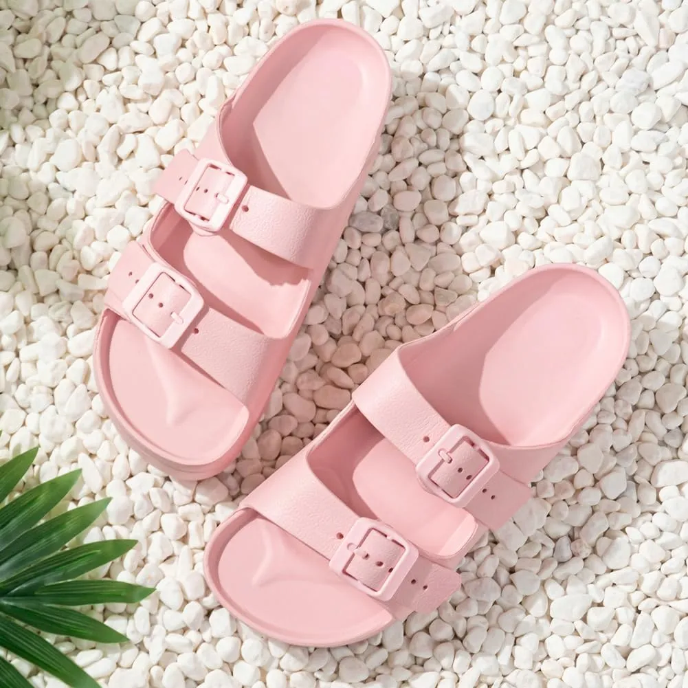Epsion Summer Stylish Adjustable Slippers for Women House Slides Quick Drying Shower Beach Sandals 2025