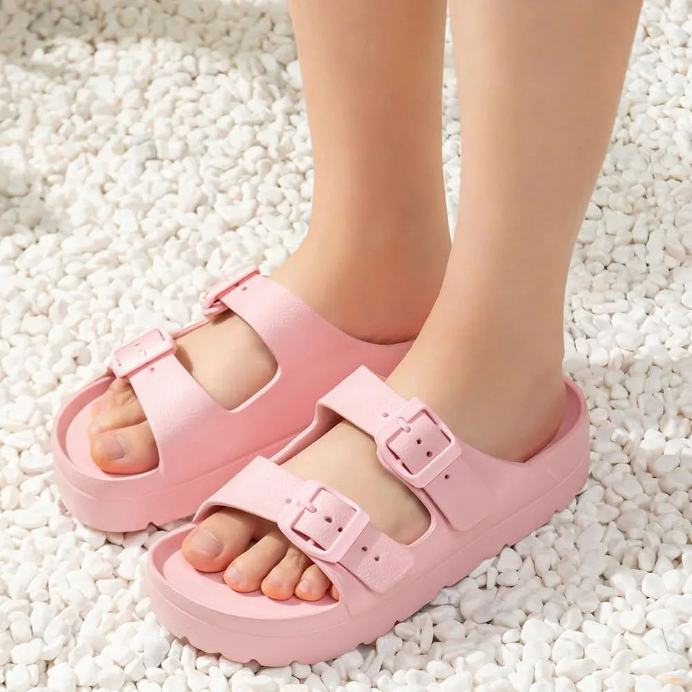 Epsion Summer Stylish Adjustable Slippers for Women House Slides Quick Drying Shower Beach Sandals 2025