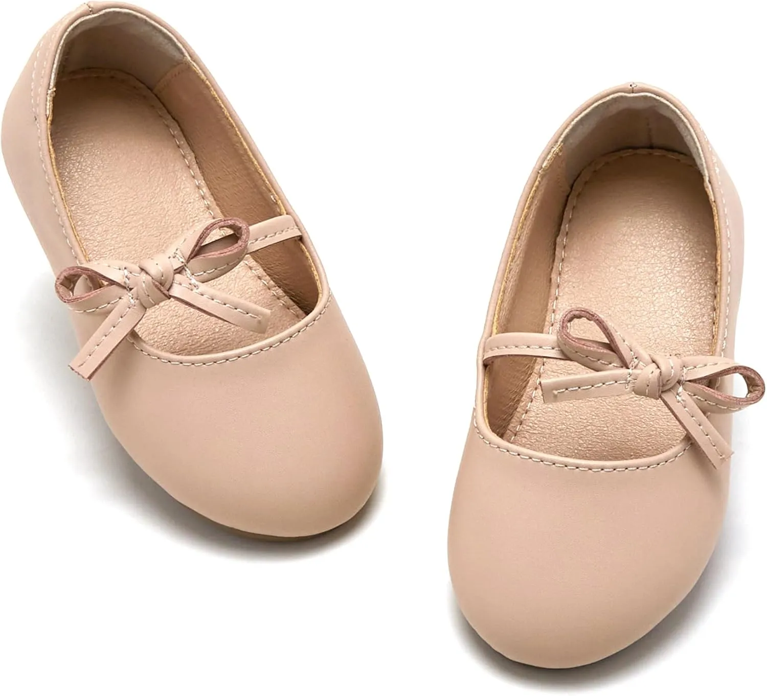 ESTINE Mary Jane Flats for Toddler Girls Little Kids Glittery Dress Princess Wedding Ballet Shoes