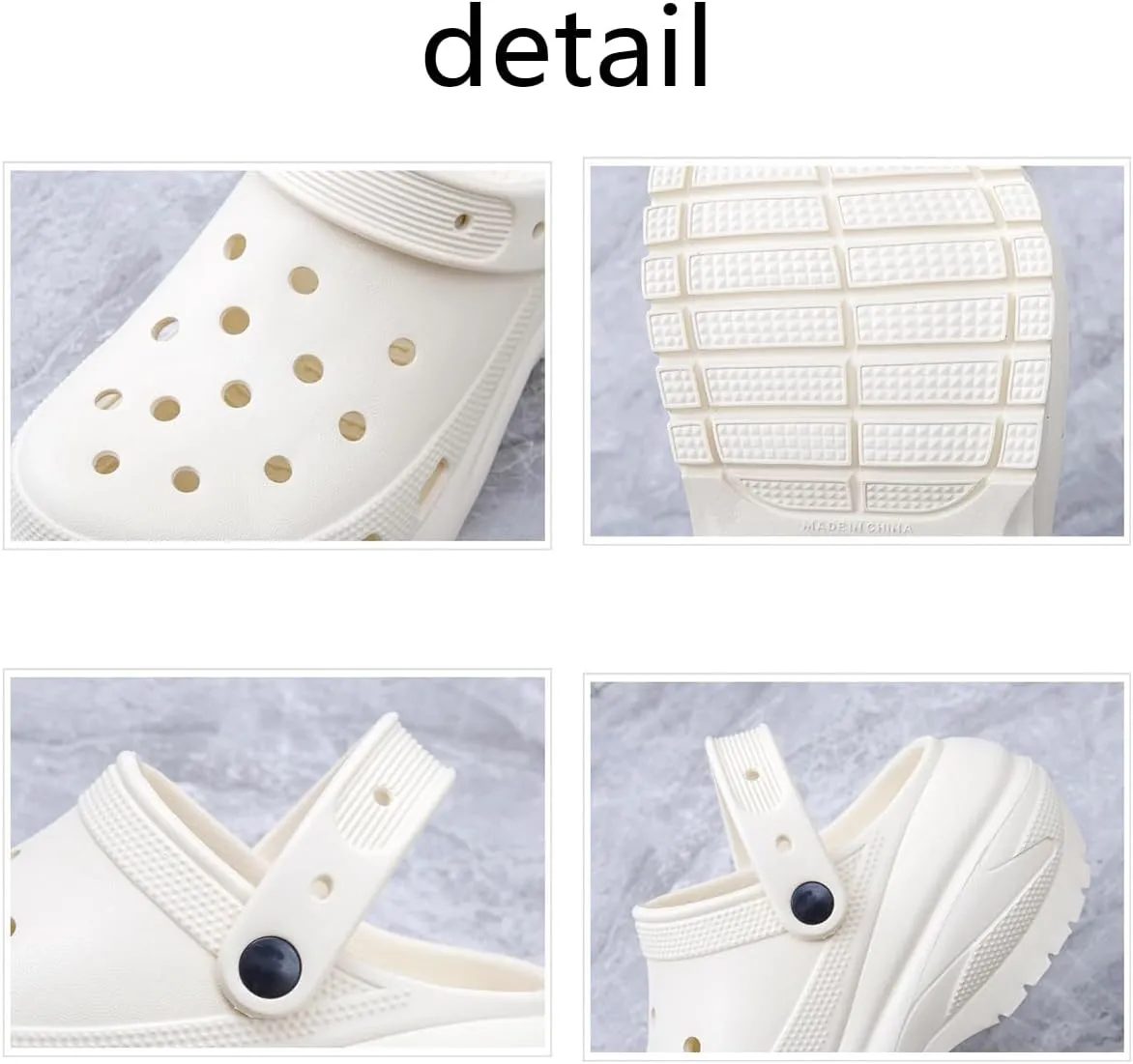 Fashion comfortable platform clogs for women's outdoor and indoor cloud slides Casual pillows sandals beach shoes jogging shoes walking shoes wading shoes