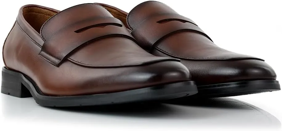 Ferro Aldo Dylan MFA19671 Classic Moc-Toe Penny Loafers for Men