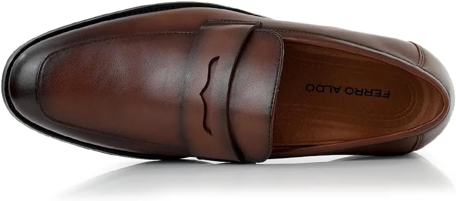 Ferro Aldo Dylan MFA19671 Classic Moc-Toe Penny Loafers for Men