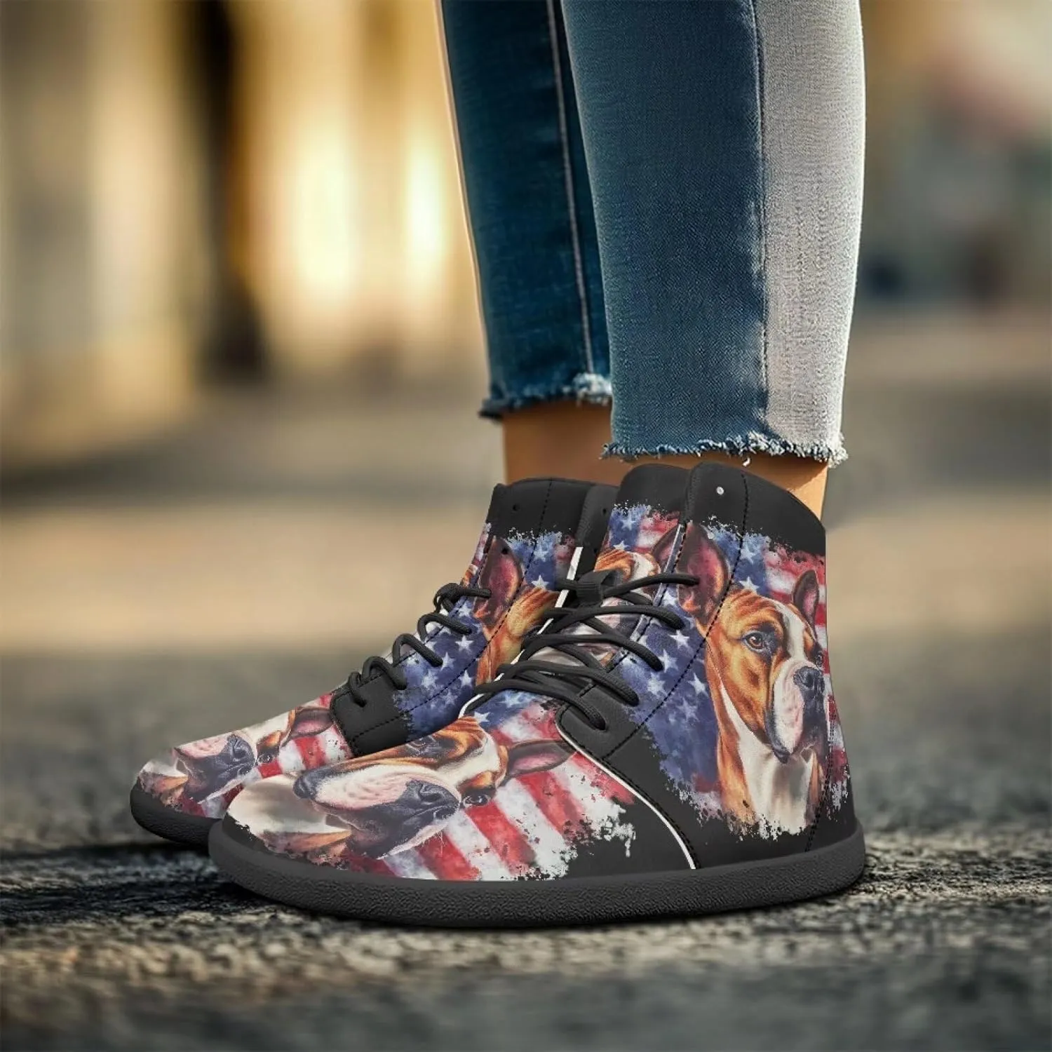 Fire Car Pattern Hiking Shoes Womens Outdoor Athletic Sports Shoes Walking Shoes Trail Running Shoes