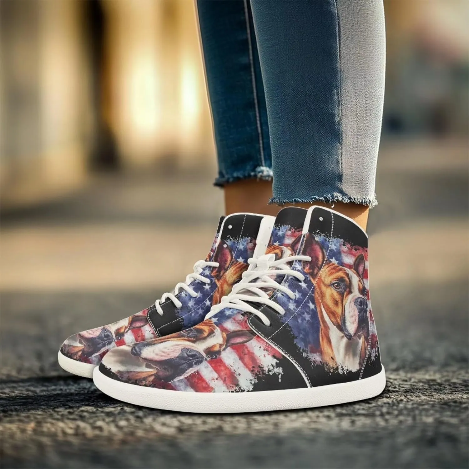 Fire Car Print Hiking Shoes Men Outdoor Athletic Sports Shoes Walking Shoes Trail Running Shoes White Sole