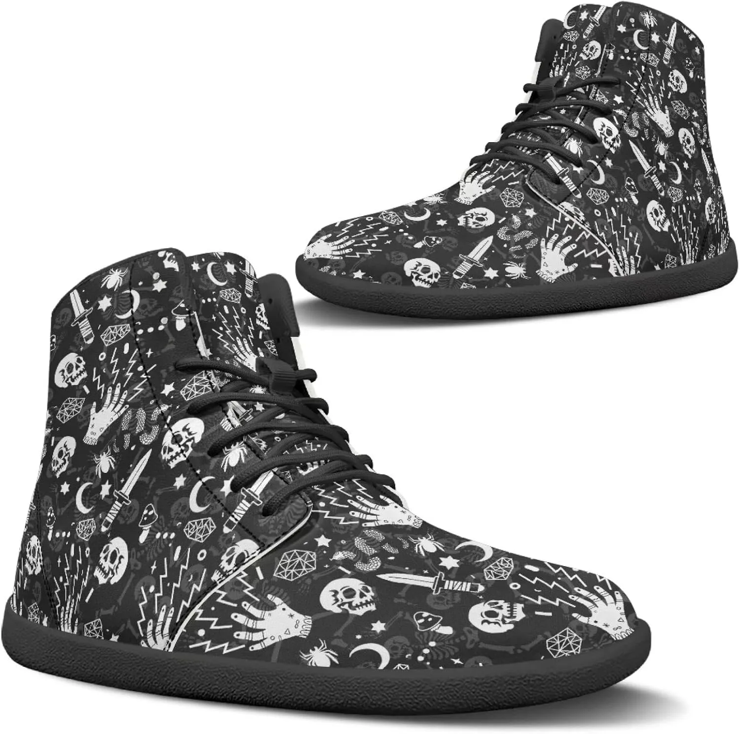 Fire Car Print Hiking Shoes Men Outdoor Athletic Sports Shoes Walking Shoes Trail Running Shoes
