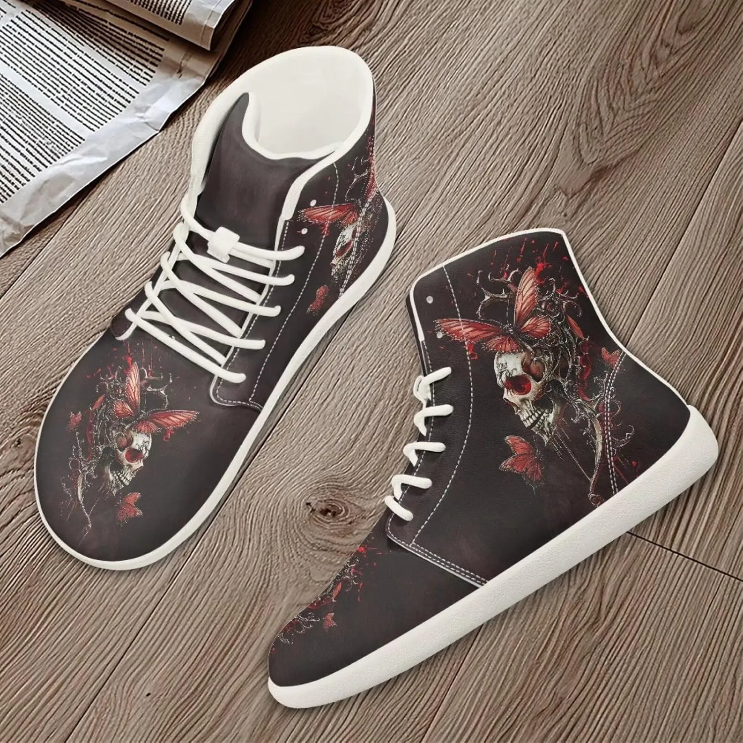 Fire Car Print Hiking Shoes Womens Outdoor Athletic Sports Shoes Walking Shoes Trail Running Shoes White Sole