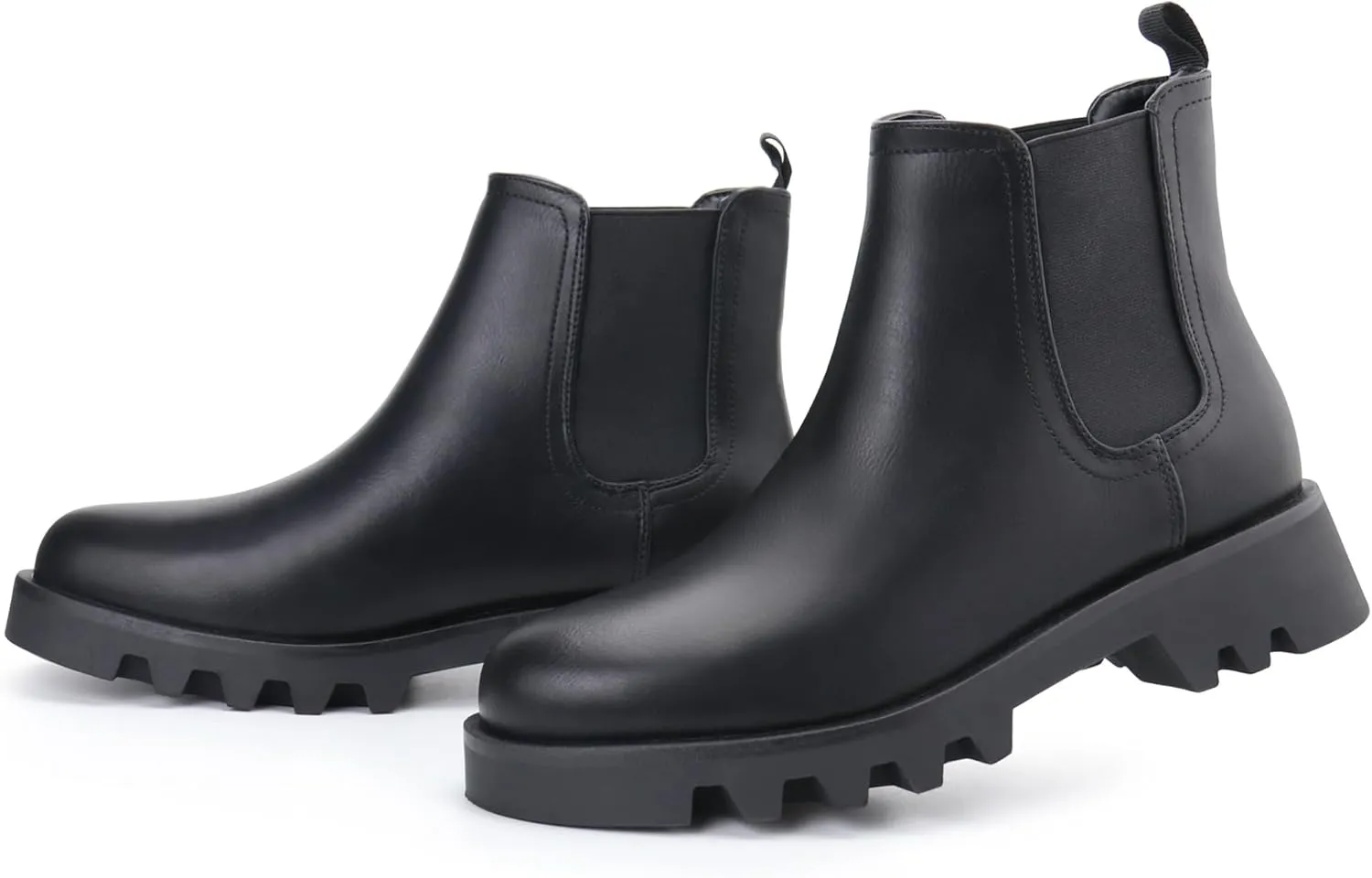 firelli Women Ankle Booties Chelsea Combat Boots Slip On Winter Booties