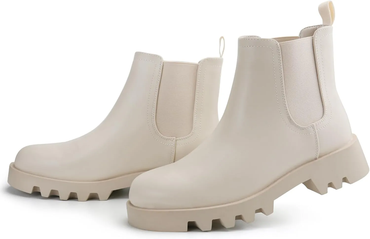 firelli Women Ankle Booties Chelsea Combat Boots Slip On Winter Booties