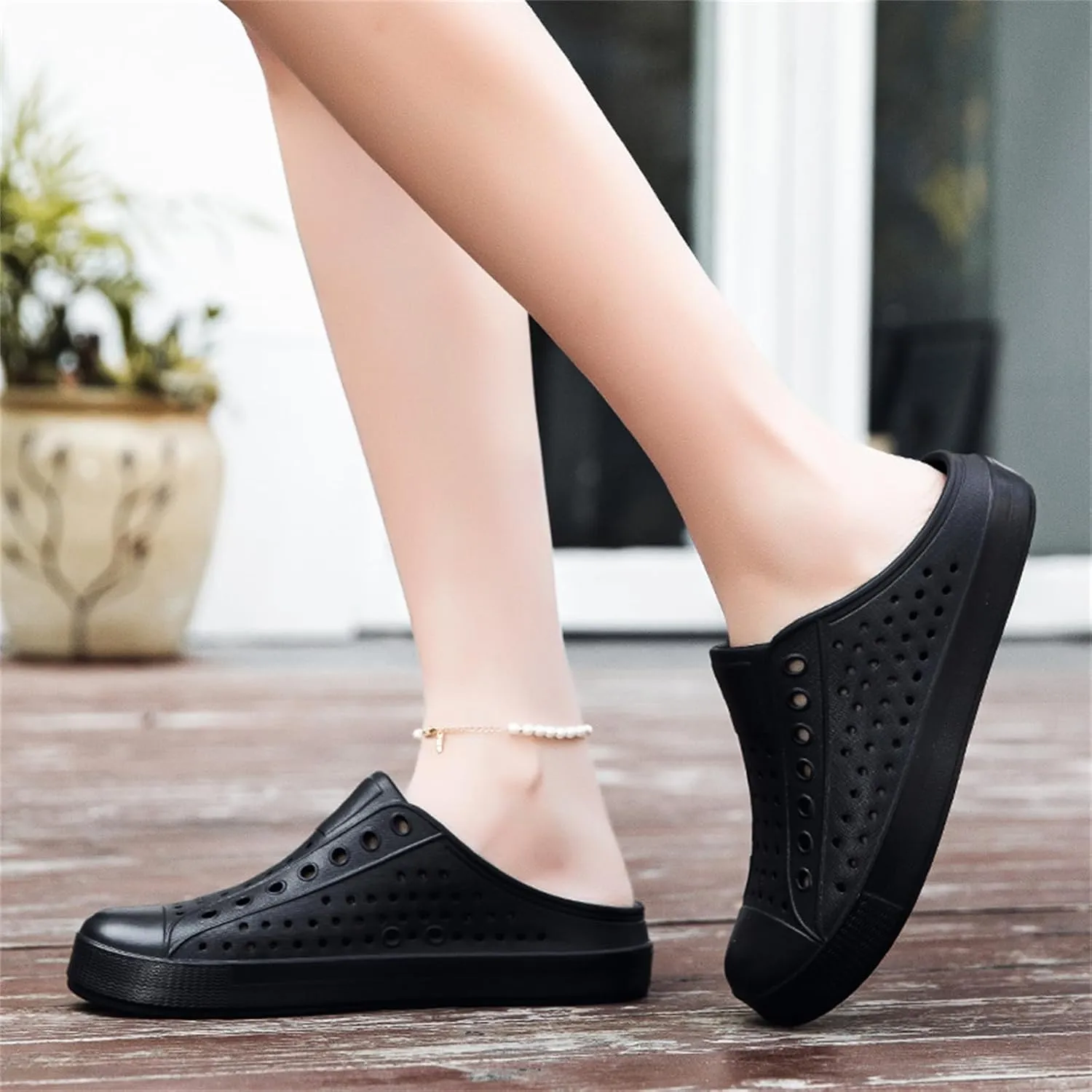 FLIOZY Womens Mens Casual Garden Clogs Shoes Anti-Slip Breathable Lightweight Water Shoes Slippers Unisex Quick Drying Sandals