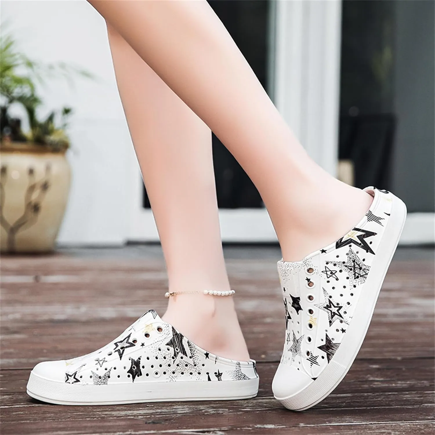 FLIOZY Womens Mens Casual Garden Clogs Shoes Anti-Slip Breathable Lightweight Water Shoes Slippers Unisex Quick Drying Sandals