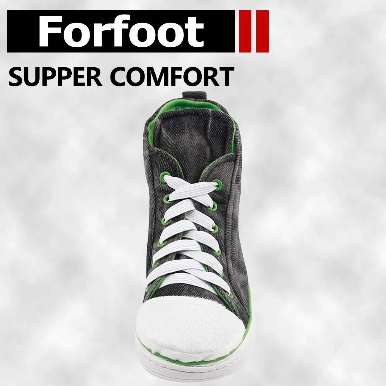 Forfoot Sneaker Slippers Men Comfy Cozy Indoor House Shoes Non Slip