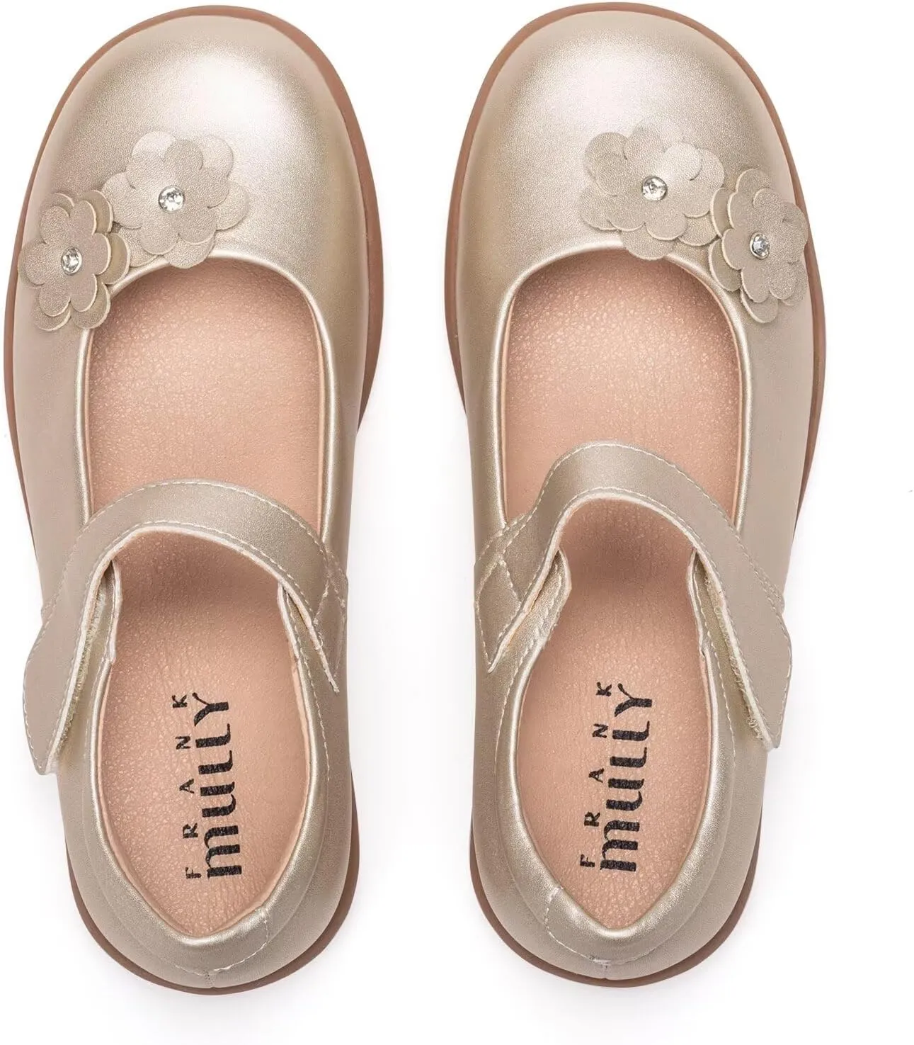 Frank Mully Girls School Shoes Mary Jane Flats Slip-On Uniform Dress Flats for Girl Toddler/Little Kid/Big Kid